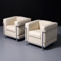 Pair of Le Corbusier Leather LC2 PETIT CONFORT Club Chairs, Cassina - Sold for $5,120 on 05-16-2026 (Lot 367).jpg